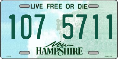 NH license plate 1075711