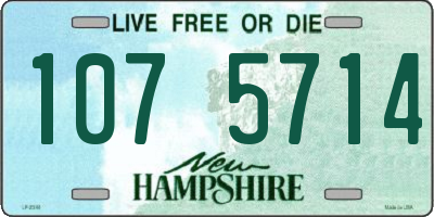 NH license plate 1075714