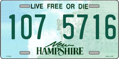 NH license plate 1075716