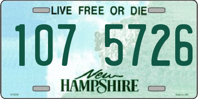 NH license plate 1075726