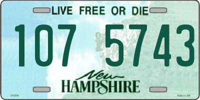 NH license plate 1075743