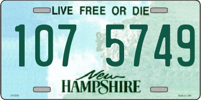 NH license plate 1075749