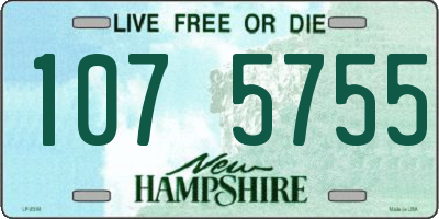NH license plate 1075755