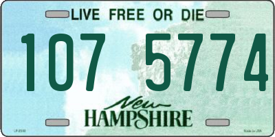 NH license plate 1075774