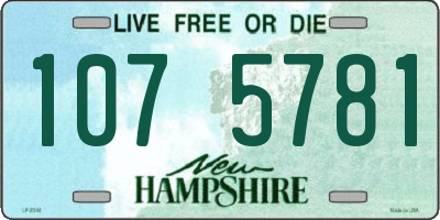 NH license plate 1075781