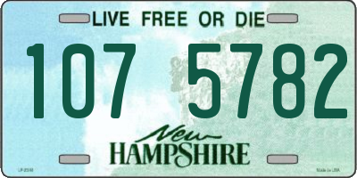 NH license plate 1075782