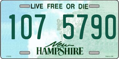 NH license plate 1075790