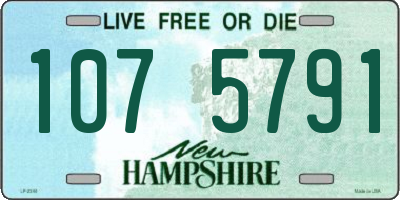 NH license plate 1075791