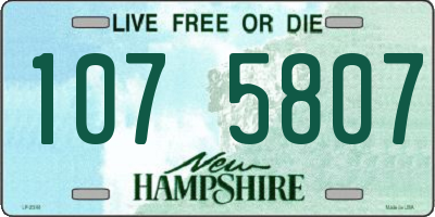 NH license plate 1075807