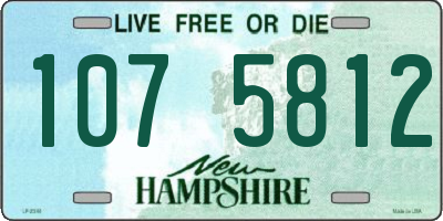 NH license plate 1075812