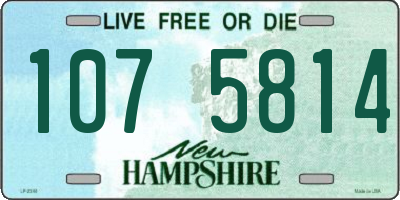 NH license plate 1075814