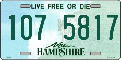 NH license plate 1075817