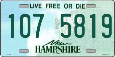 NH license plate 1075819