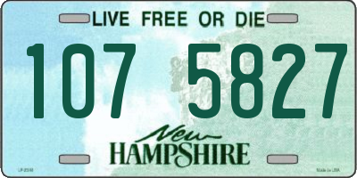 NH license plate 1075827