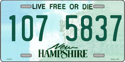 NH license plate 1075837