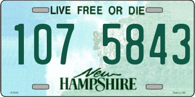 NH license plate 1075843