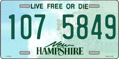 NH license plate 1075849