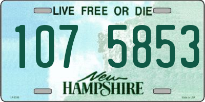 NH license plate 1075853