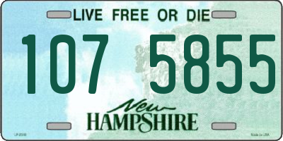 NH license plate 1075855