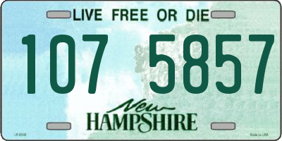 NH license plate 1075857