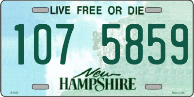 NH license plate 1075859