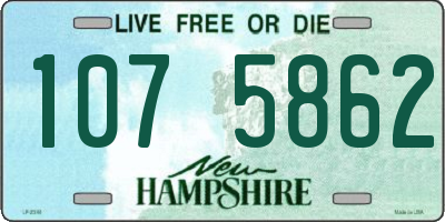 NH license plate 1075862