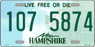 NH license plate 1075874