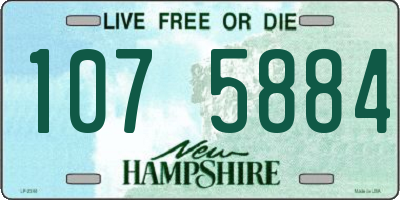 NH license plate 1075884
