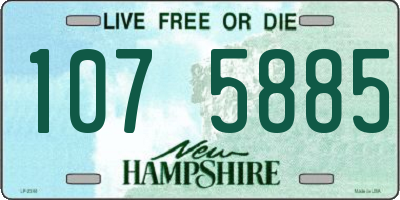 NH license plate 1075885