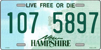 NH license plate 1075897