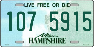 NH license plate 1075915