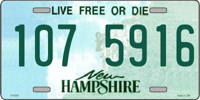 NH license plate 1075916