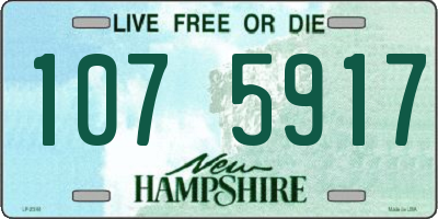 NH license plate 1075917