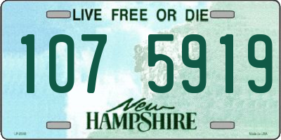 NH license plate 1075919