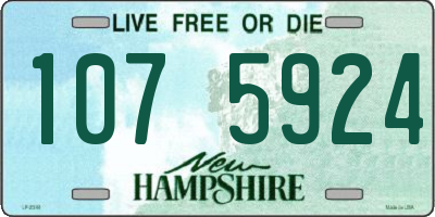 NH license plate 1075924