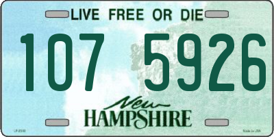 NH license plate 1075926