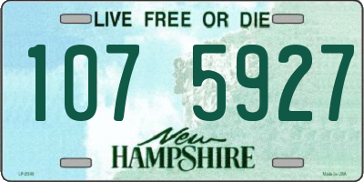 NH license plate 1075927
