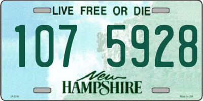 NH license plate 1075928