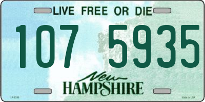 NH license plate 1075935