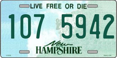 NH license plate 1075942