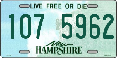 NH license plate 1075962