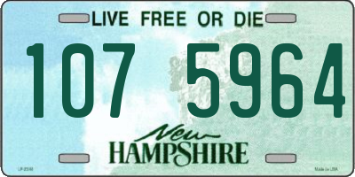 NH license plate 1075964