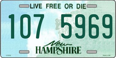 NH license plate 1075969