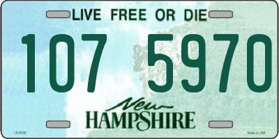 NH license plate 1075970