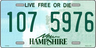 NH license plate 1075976
