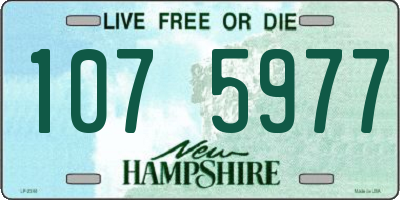 NH license plate 1075977