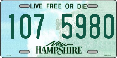 NH license plate 1075980