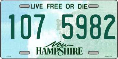 NH license plate 1075982