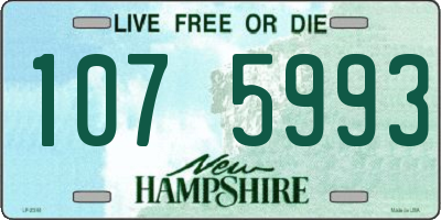 NH license plate 1075993