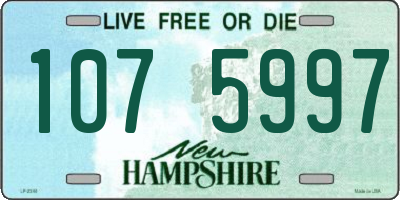 NH license plate 1075997